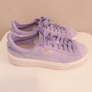 puma purple shoes